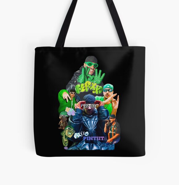 Feid by Pintiita t-shirt | Ferxxo collage sticker by feid All Over Print Tote Bag RB2707 product Offical feid Merch